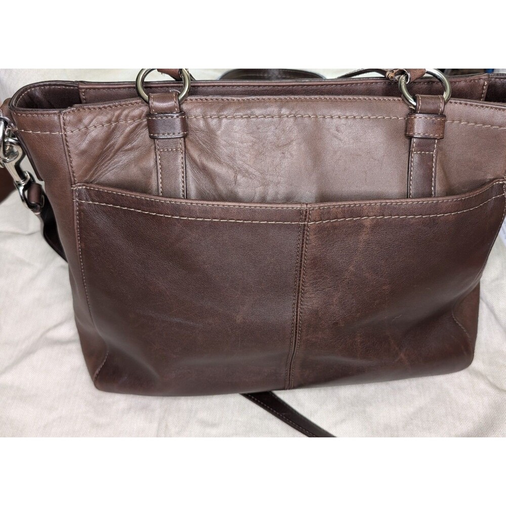 Coach Chelsea Brown Leather Crossbody Shoulder Bag Soft Leather - Picture 4 of 7